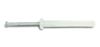 25N100ATI/MUSHROOM - 1/4 x 1 in. Nylon Plastic Pin Drive Anchor 