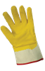 660E - X-Large (10) Natural/Yellow Economy Cotton Canvas Rubber Dipped Gloves