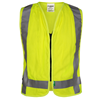 V8AM0312ZL-5X - 5X-Large Hi-Vis Lime Yellow FR/ARC Mesh Modacrylic  Zip-Front Vest