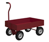 5WT6-2448-LU-12PN-95 - 24 in. x 50-1/4 in. x 43-1/8 in. Gray Pneumatic, 6 in. Lips Up, 5th Wheel Platform Truck with Handle