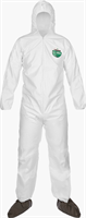 TG414-L - Large White MicroMax Coverall with Hood & Boot  