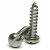 8N112SMPZ/SRD - #8 x 1-1/8 in. Zinc Plated Slotted Round Head Sheet Metal Screw