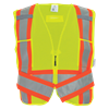 GLO-002ADJ-2XL-4XL - 2X-Large-4X-Large Hi-Vis Yellow/Green and Orange Mesh Polyester Adjustable Safety Vest