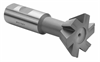 C910045 - 1 in. x 45 deg. Carbide Tipped Dovetail Milling Cutter - Uncoated/Straight Tooth