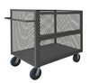3STDG-EX3060-6PU-95 - 30-1/2 in. x 66-1/2 in. x 45-1/16 in. Gray Drop Gate 3-Sided Mesh Mobile Truck