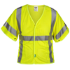 V8AM0113VL-LG - Large Hi-Vis Lime Yellow FR/ARC Mesh Modacrylic Vest