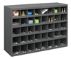 359-95 - 33-7/8 in. x 12 in. x 24 in. Gray Bins Cabinet with 40 Openings