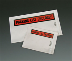 45-9-34 - 5-1/2 in. x 10 in. High Tack  Packing List Enclosed Back-Loading Printed Press-on Envelope
