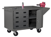 3401-95 - 24 in. x 48 in. x 37-3/4 in. Gray 1-Shelf 4-Drawers Mobile Bench Cabinet