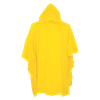 RYP810 - One Size Yellow Hooded Single Ply Poncho