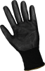 550B-10(XL) - X-Large (10) Black Light Nitrile Palm Dipped Gloves