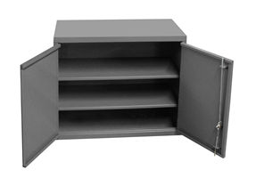 072SD-95 - 35-7/8 in. x 13-11/16 in. x 27 in. Gray Solid Door 3-Shelves Wall Mount Cabinet