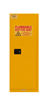 1022M-50 - 23 in. x 18 in. x 65 in. Yellow 22 Gallon 1-Door Manual Close Flammable Storage Cabinet