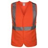 V8A0112VO-LG - Large Hi-Vis Orange FR/ARC Solid Modacrylic Vest