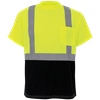 GLO-007B-S - Small Hi-Vis Yellow/Green Self-Wicking Short Sleeved Shirt