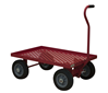 5WTP-2436-LU-10SPN-17T - 24 in. x 38-5/16 in. x 38-1/4 in. Red, 1-1/2 in. Lips Up, Rigid 5th Wheel Platform Truck with Perforated Deck