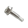 121HWHSDS410SS - #12 x 1 in. 410 Stainless Steel Hex Washer Head Self-Drilling Screw