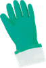 515F-08 - Medium (8) Sea Green Flock-Lined Nitrile Unsupported Gloves