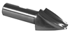 01555-WHITNEY - 1 deg. x 3/4 in. Tip Dia. x 2.25 in. LOC x 3/4 in. Shank x 4.75 OAL HSS Tapered Square End Mill - TiN Coated