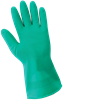 511AMB-7(S) - Small (7) Green Ambidextrous Wave-Patterned Unsupported Nitrile Gloves