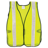 GLO-10-G-2IN - One Size Yellow with 2 in Silver Reflective Mesh Safety Vest