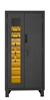 3702CXC-30B-95 - 36 in. x 24 in. x 78 in. Gray Access Control Cabinet with 30 Yellow Hook-On Bins