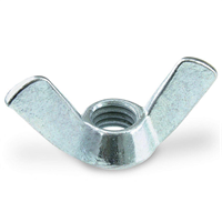 6CNWIZ/CFG - #6-32 in. Zinc Plated Cold Forged Wing Nut