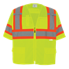 GLO-127-6XL - 6X-Large Hi-Vis Yellow/Green Polyester Surveyors Safety Vest