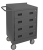 2202-95 - 18 in. x 24 in. x 36-1/2 in. Gray 4-Drawers Lockable 16 Gauge Steel Mobile Bench Cabinet 