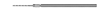 96358-WHITNEY - 4 in. OAL Miniature Drill Extension - .7mm Drill Size x 3/16 in. Shank Dia. 