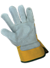 2190-8(M) - Medium (8) Yellow/GrayPremium Cowhide Leather Palm Gloves