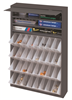 590-95 - 19 in. x 4 26-3/4 in. Gray Tilt-Out Tray Dispense Cabinet with 4 Trays and 28 Dividers