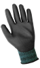 PUG-14TS-7(S) - Small (7) Green/Black Touch Screen Polyurethane Coated Gloves