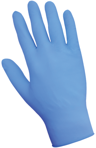 705PFE-L - Large  Economy Blue Powder-Free Nitrile Disposable Gloves