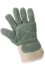 2000DP - One Size Beige and Sage Green Double Tanned Palm Cowhide Leather Gloves