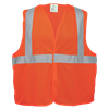 GLO-006V-XL - X-Large Hi-Vis Orange Lightweight Mesh Polyester Safety Vest