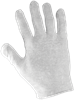 L100PC - Men's Bleached White Lightweight Seamless Polyester/Cotton Gloves