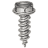 8N50SMPS/UHWH - #8 x 1/2 in. Stainless Steel Unslotted Washer Head Sheet Metal Screw
