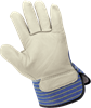 1900-8(M) - Medium (8) Blue/Yellow Premium Grain Cowhide Leather Palm Gloves