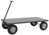 5WT-2448-12PN-95 - 24 in. x 50-1/4 in. x 43-1/8 in. Gray Pneumatic 5th Wheel Platform Truck with Handle