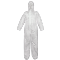 NW-SMS300COV-5XL - 5X-Large White Hooded SMS Material Disposable Coveralls