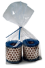 28-1-381 - 60 in. x 60 in. 1 mil Low Density Flat Poly Bag - Perforated on a Roll of 200 Bags