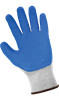 300P-9(L) - Large (9) Gray/Blue Premium Etched Rubber Gloves