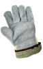 CR2100-9(L) - Large (9) Natural and Gray Cut Resistant Premium Leather Palm Gloves