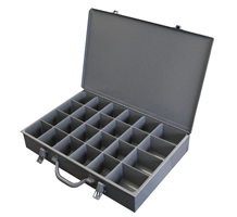 Durham Compartment Box,24 Compartments,Clear LP24-CLEAR