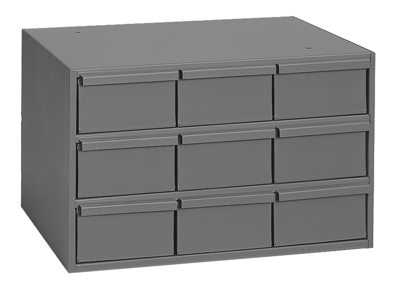 004-95 -  17-1/4 in. x 11-11/16 in. x 10-7/8 in. Gray 9-Drawer Cabinet