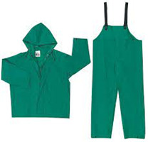 3882-XXL - 2X-Large Kelly Green 2-Piece Rainsuit includes Jacket with Zipper Front and Bib Pants