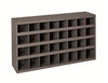 357-95 - 33-7/8 in. x 12 in. x 19-2/5 in. Gray Bins Cabinet with 32 Openings