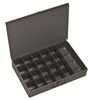 204-95 - 13-3/8 in. x 9-1/4 in. x 2 in. Gray Steel Compartment Box with 21 Small Openings (6/Pk)