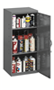 055-95 - 13-3/4 in. x 12-3/4 in. x 30 in. Gray Steel 2-Shelves Utility Cabinet 